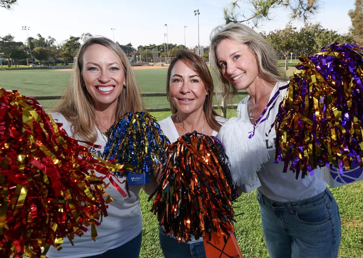 Newport Beach moms combined the pom-pom and cowbell for super sports fans