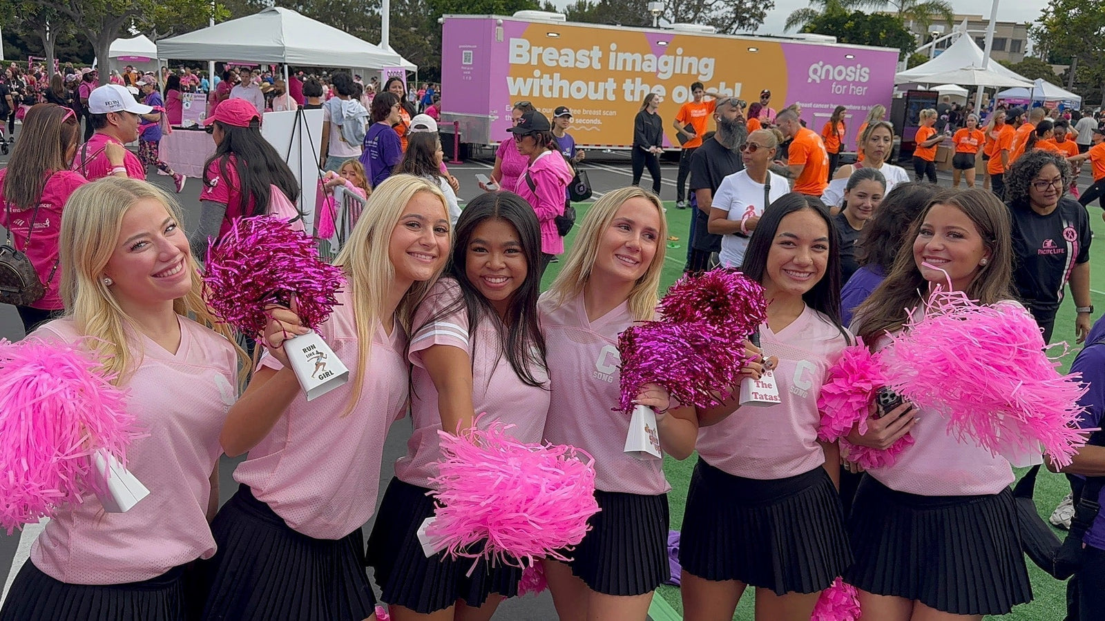 Pink PomBells Bring Cheer to the Susan G. Komen Walk for Pink
