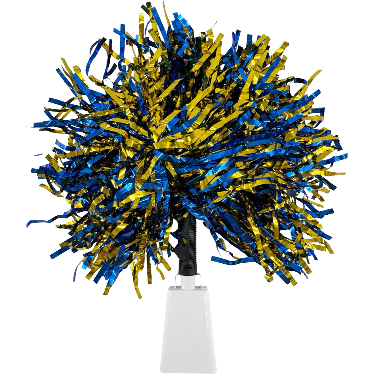 Blue &amp; Gold Football Pom-Bell