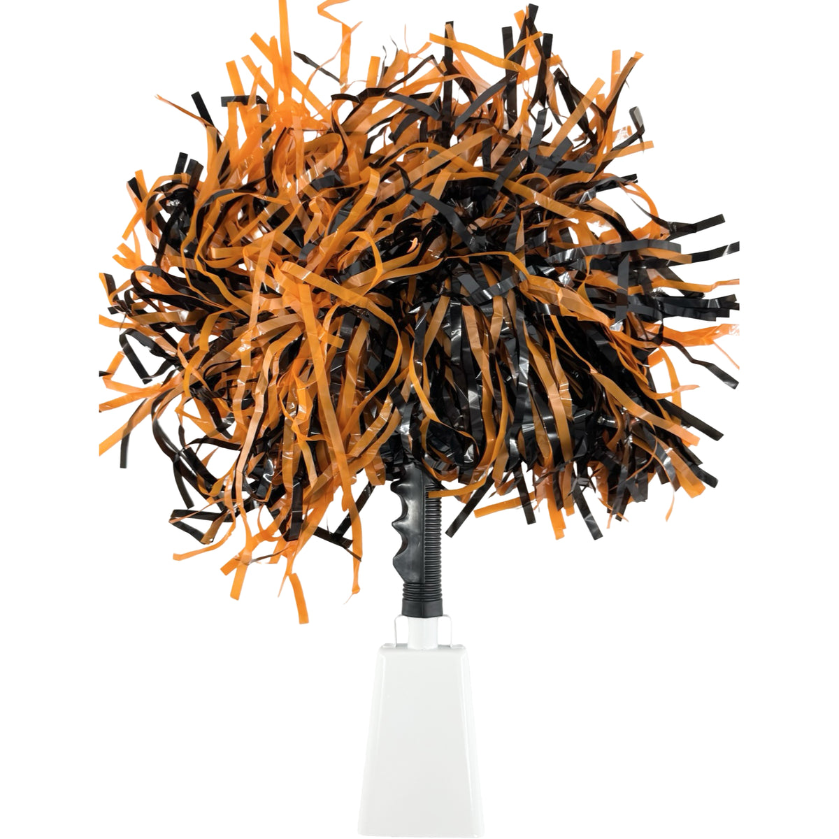Black &amp; Orange Football Pom-Bell