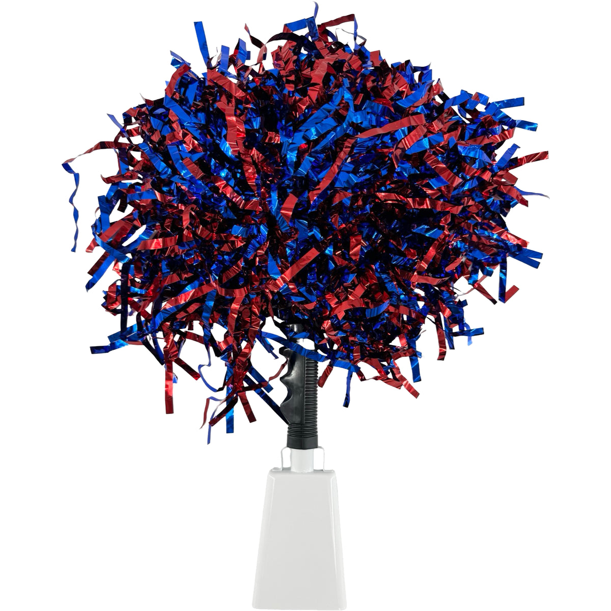 Blue &amp; Red Football Pom-Bell