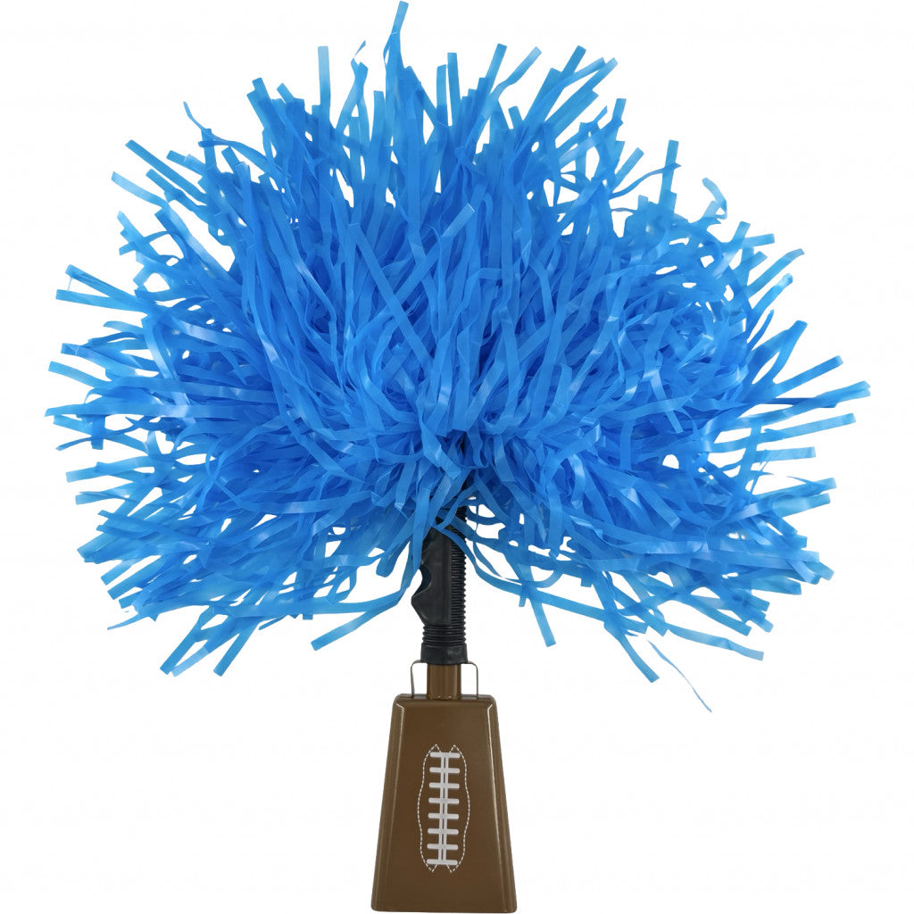 Blue Football Pom-Bell