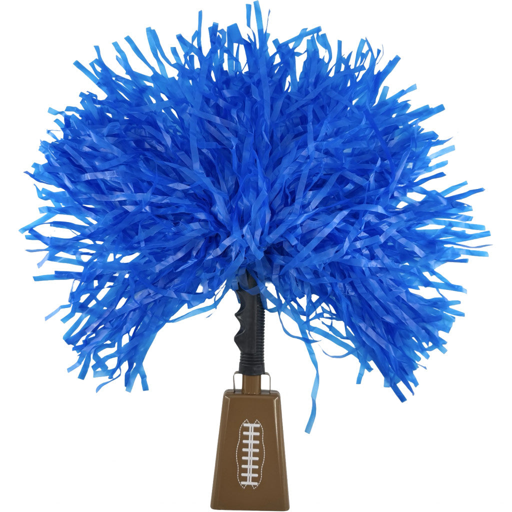 Blue (Royal) Football Pom-Bell